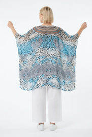 ONE OF A KIND  viscose zomerponcho/tuniek
