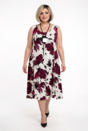 New Jersey viscose A-lijn jurk stretch