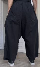 dYb oversized viscose broek zwart apart  stretch