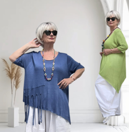 ITALIA katoen oversized zacht  gebreide top /in meerdere kleuren
