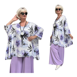 AKH oversized viscose A-lijn tuniek/top apart stretch