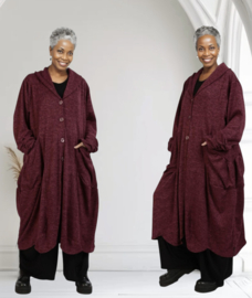 AKH oversized viscose mix jersey A-lijn blazer/vest apart stretch