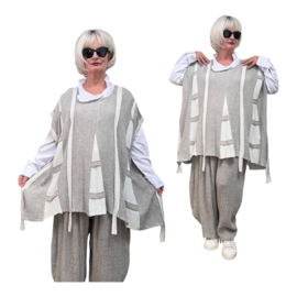 Vincenzo Allocca oversized linnen top/tuniek apart