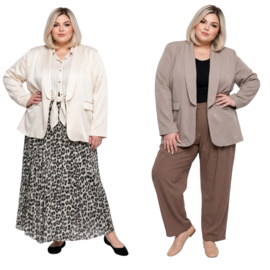 Sissy Italia oversized blazer/jas apart /gevoerd/in meerdere kleuren