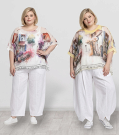 ITALIA oversized zomer top/blouse gevoerd /in meerdere kleuren