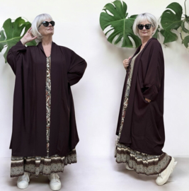 AKH oversized chique A-lijn blazer/vest met zakken apart