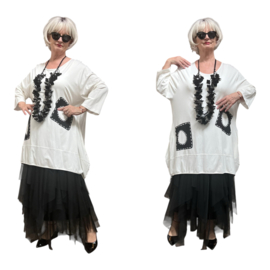 Vincenzo Allocca viscose  A-lijn tuniek apart/stretch