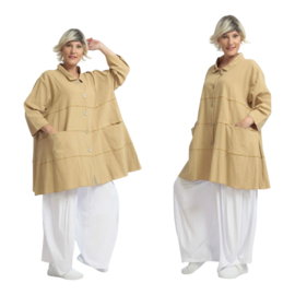 AKH viscose/linnen  A-lijn blazer