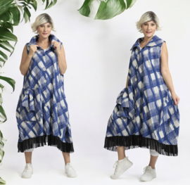 AKH viscose  A-lijn jurk/hemd/blazer stretch