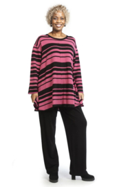 AKH oversized gebreide katoen tuniek/top  apart stretch