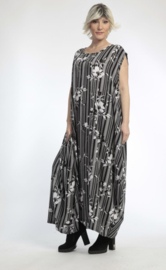 AKH oversized chique viscose  A-lijn  jurk apart/niet doorschijnend