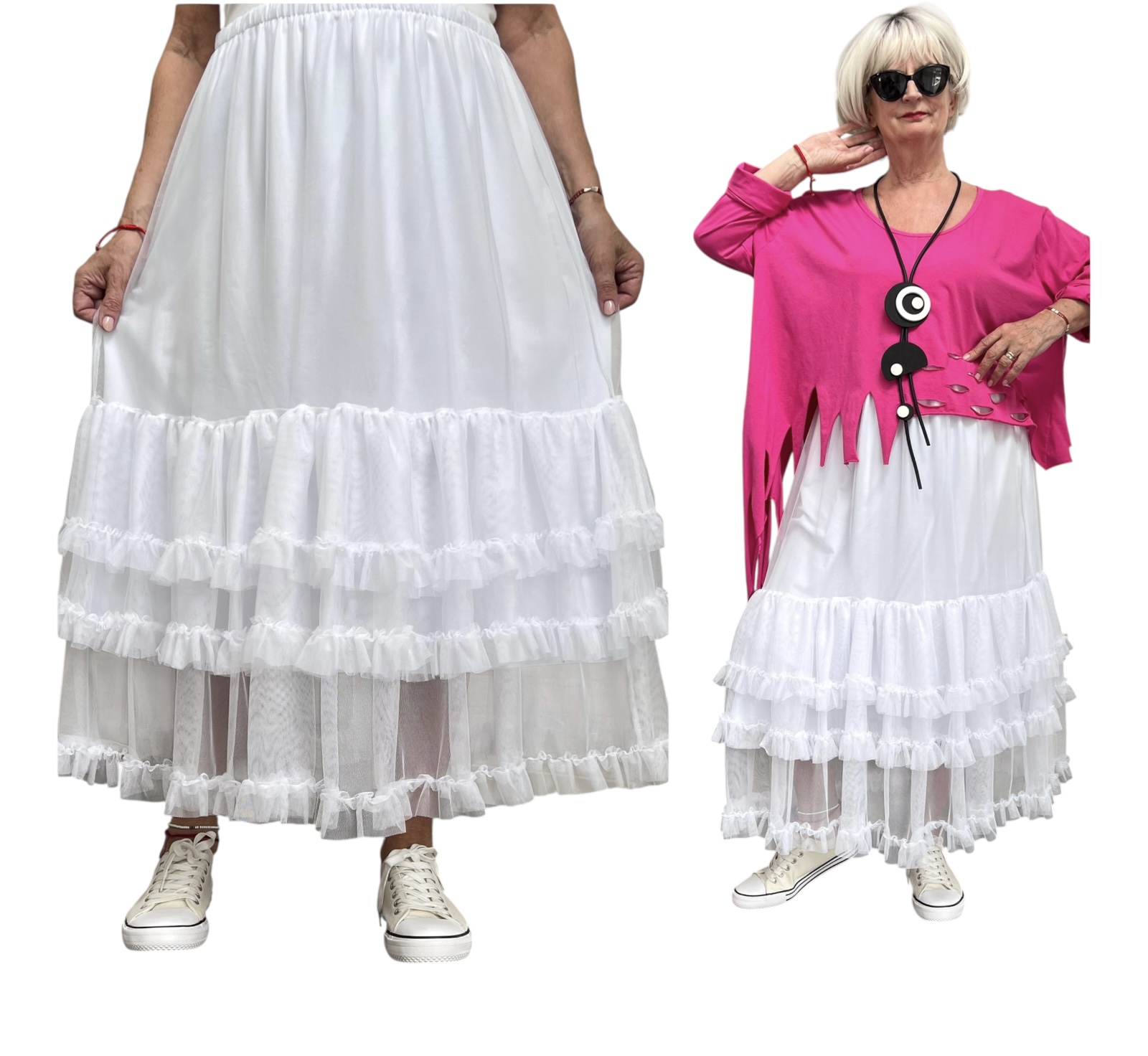 Vincenzo Allocca  oversized tule rok gevoerd/in meerdere kleuren