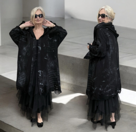 EU Queen design oversized de modieuze kleuring katoen A-lijn jas/blazer