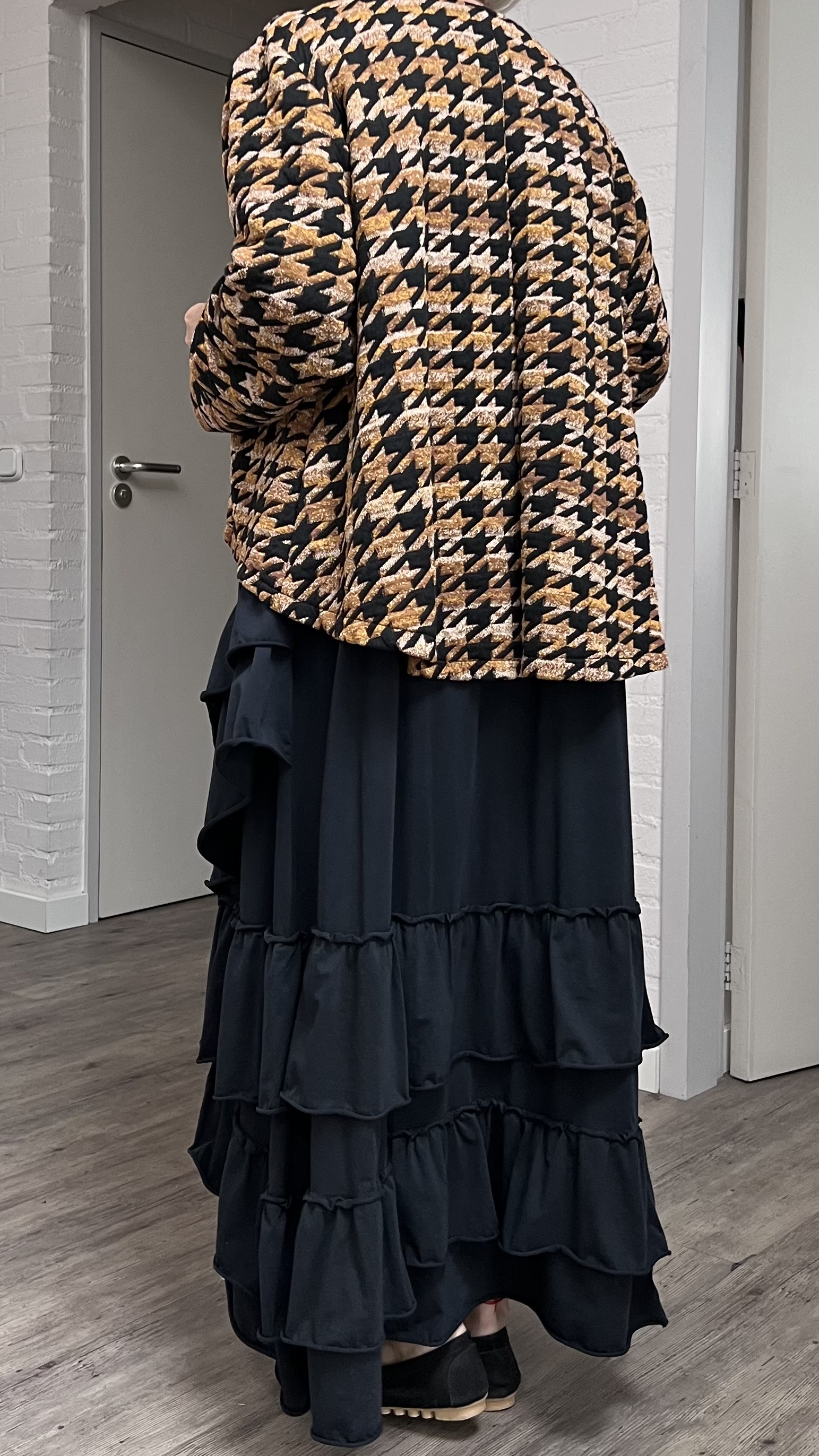 AKH oversized A-lijn blazer/vest apart stretch