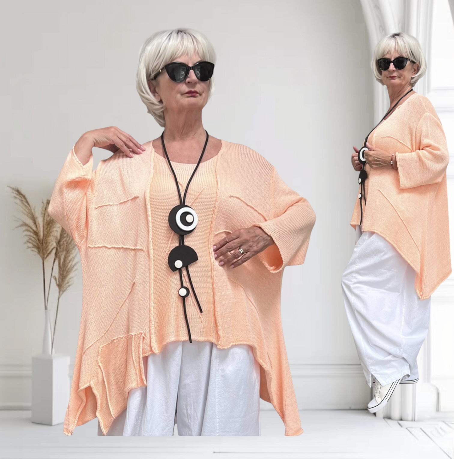 Moonshine oversized zacht  gebreide top