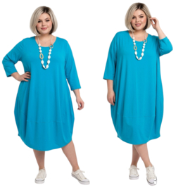 New Jersey viscose ballon jurk stretch