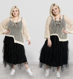 ITALIA katoen oversized zacht  gebreide top