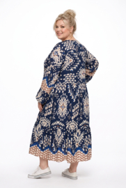 Sissi BOHO oversized A-lijn viscose jurk apart
