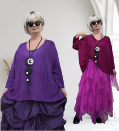 Moonshine oversized  viscose mix gebreide top /in meerdere kleuren