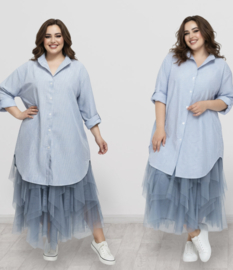 ITALIA oversized viscose blouse/hemd