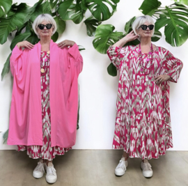 AKH oversized chique A-lijn blazer/vest met zakken apart