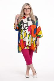 Bubblee oversized katoen A-lijn hemd/blouse