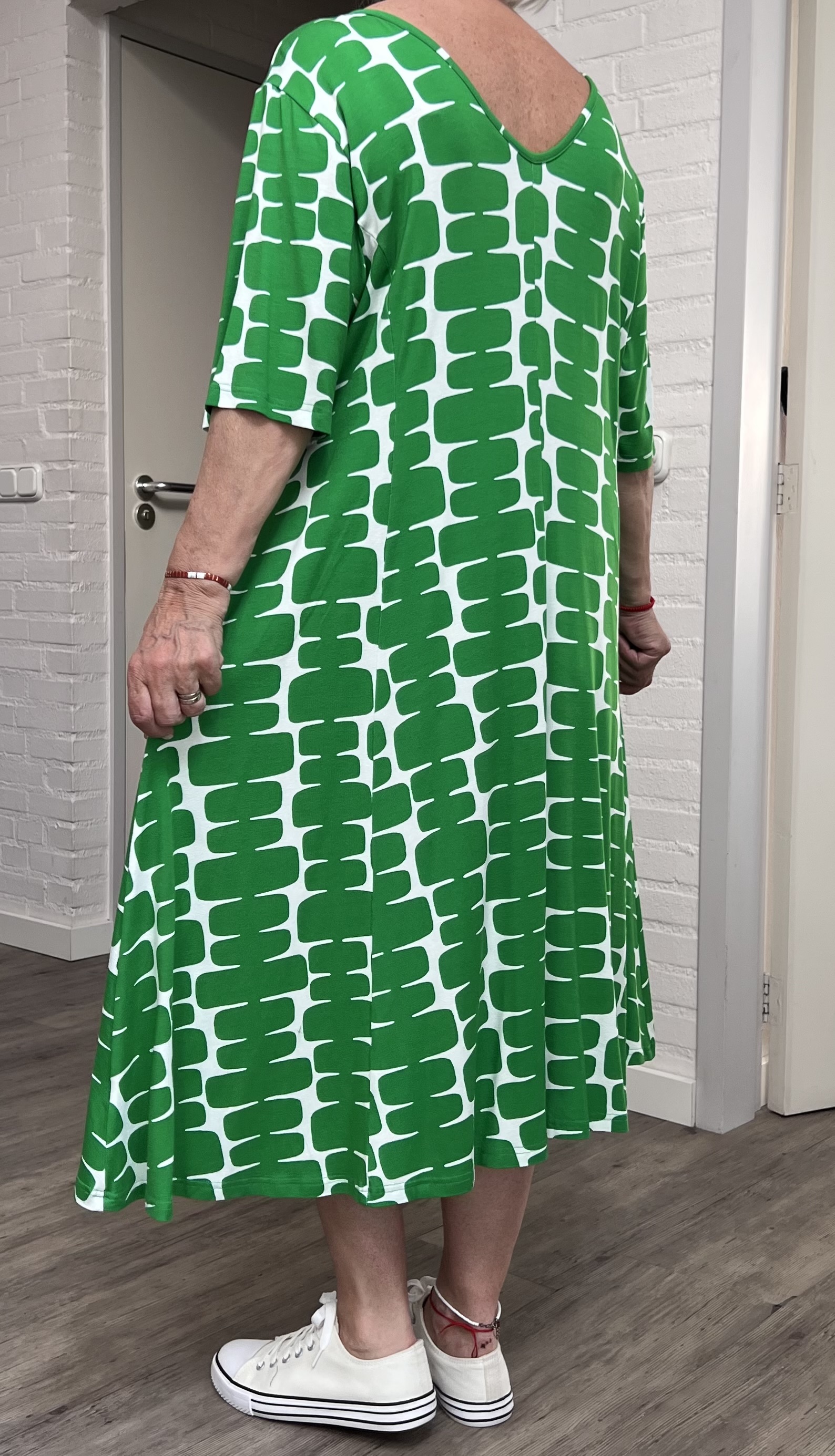 Ophilia viscose A-lijn jurk  stretch