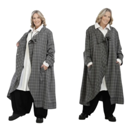 AKH oversized viscose A-lijn jas/blazer stretch