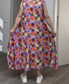 AKH oversized viscose  A-lijn  jurk/tuniek apart/niet doorschijnend
