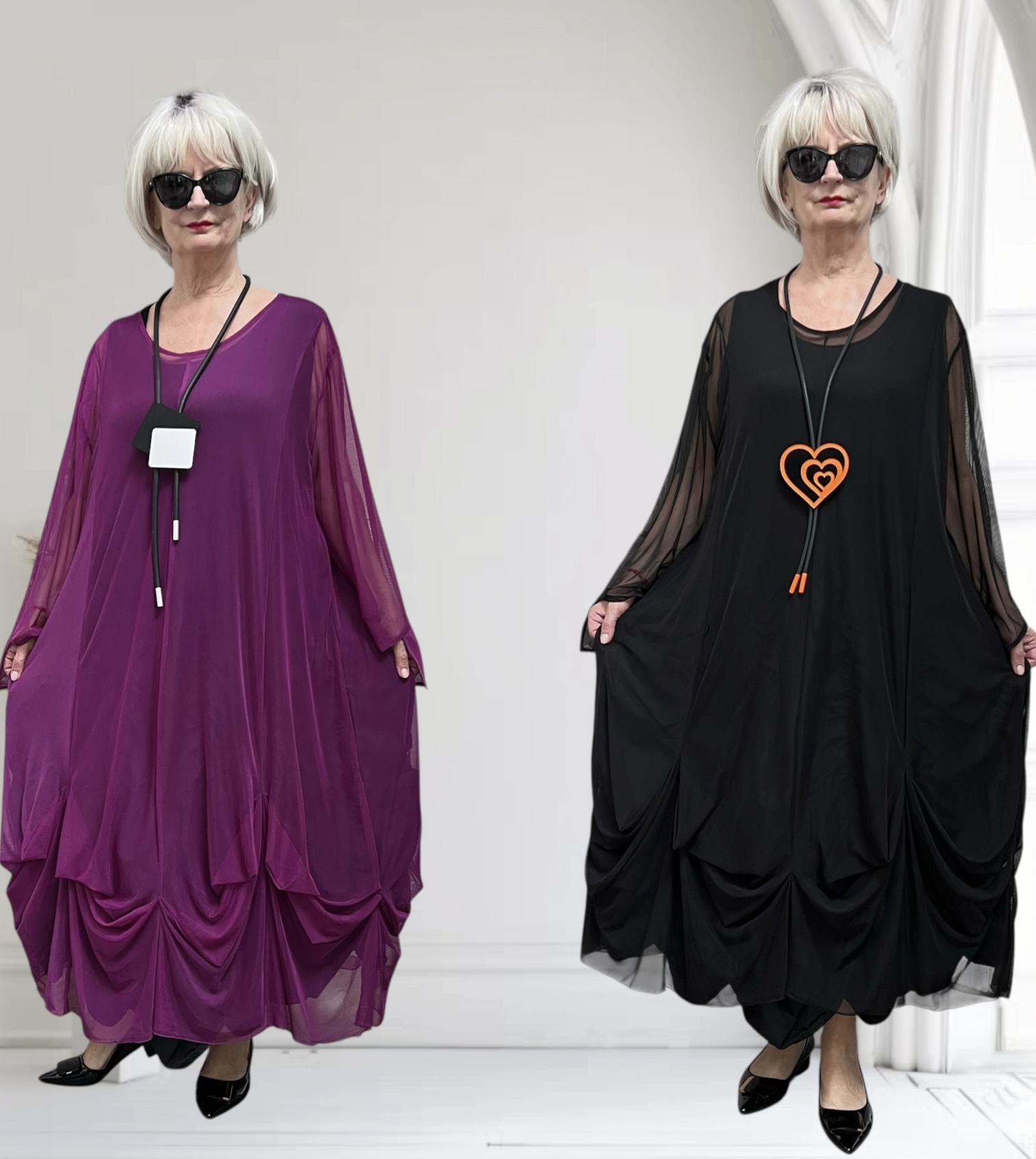 Moonshine A-lijn tule overjurk stretch/in meerdere kleuren