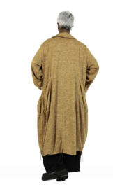 AKH oversized viscose mix jersey A-lijn blazer/vest apart stretch