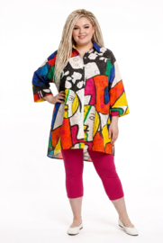 Bubblee oversized katoen A-lijn hemd/blouse