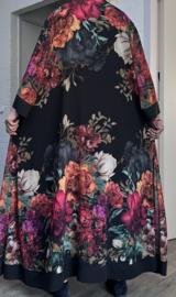 ITALIA MODA oversized chiffon A-lijn wijde jurk gevoerd
