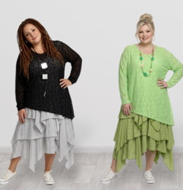 ITALIA MODA  oversized  KANTEN viscose top( veel stretch)/in meerdere kleuren