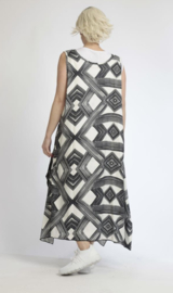 AKH oversized viscose  A-lijn  jurk/tuniek apart/niet doorschijnend