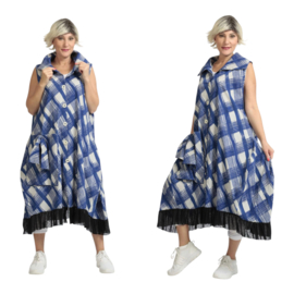AKH viscose  A-lijn jurk/hemd/blazer stretch