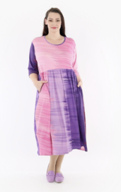 AKH viscose A-lijn jurk met zakken /apart stretch