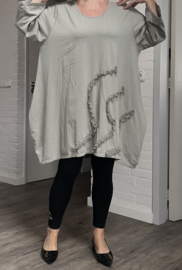 Moonshine oversized katoen A-lijn tuniek/ in meerdere kleuren