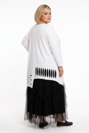Moonshine oversized  katoen tricot tuniek apart stretch