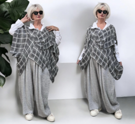 Vincenzo Allocca oversized linnen top/tuniek apart