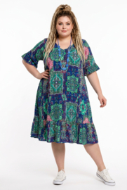 One Summer  viscose A-lijn jurk