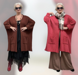 amandine oversized  viscose super zacht  gebreide vest  /in meerdere kleuren