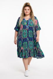 One Summer  viscose A-lijn jurk