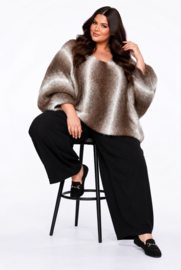 LIVANS alpaga/wolmix  oversized gebreide top stretch /in meerdere kleuren