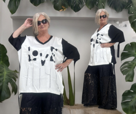 CN-G viscose A-lijn top/ tuniek stretch