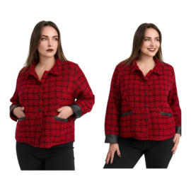 KEKOO design katoen mix korte blazer