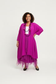 AKH oversized chique A-lijn blazer/vest met zakken apart