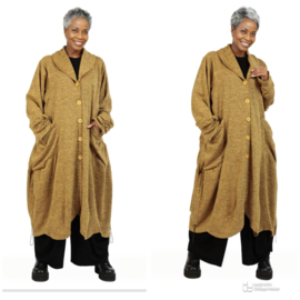 AKH oversized viscose mix jersey A-lijn blazer/vest apart stretch