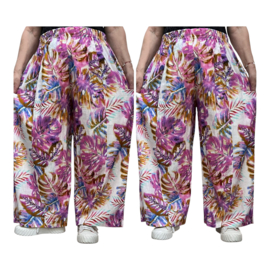 AKH oversized viscose /linnen look broek