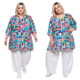 Naveed oversized viscose A-lijn tuniek